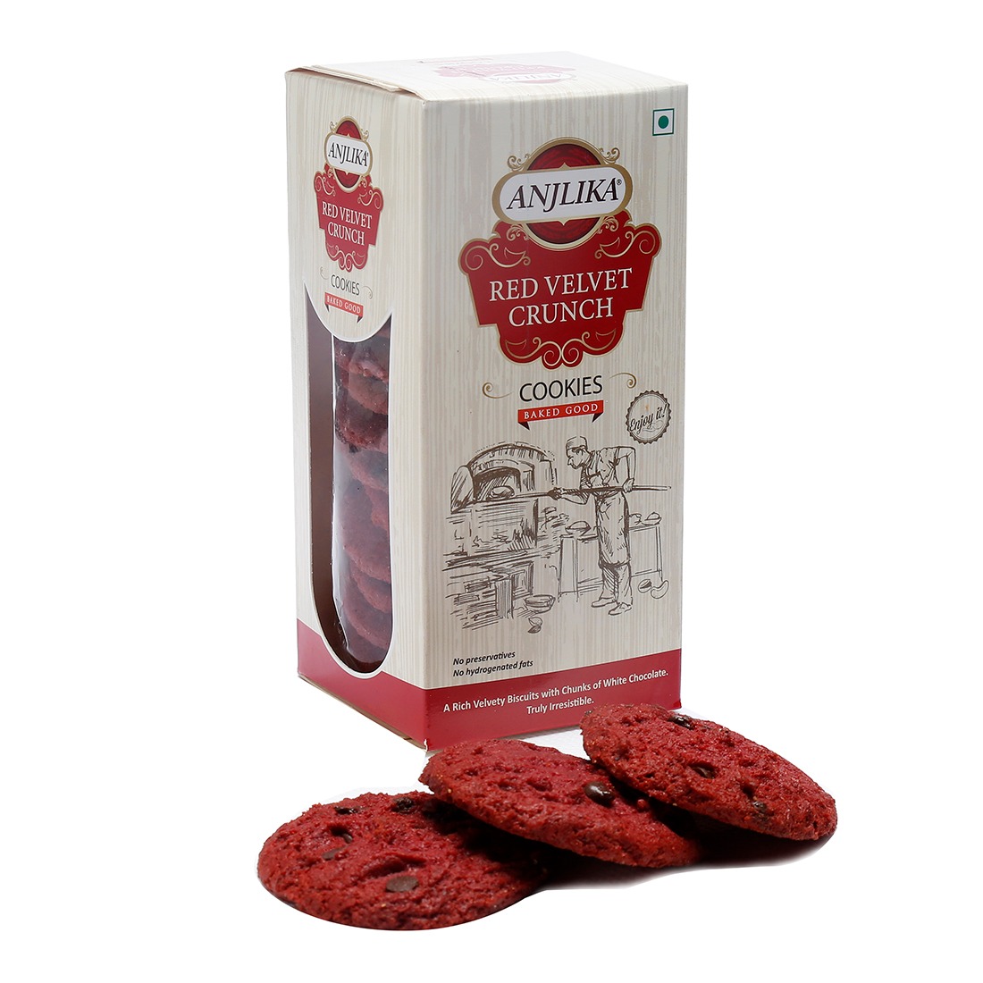 Red Velvet Crunch Biscuits